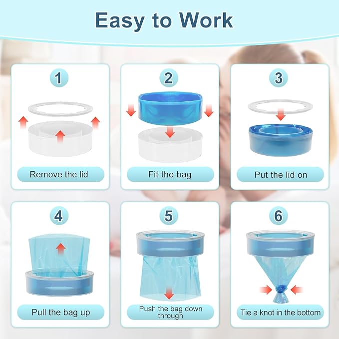 Cat Litter Refill Bags, Diaper Refills, Excellent Sealing and Toughness Compatible With all Cat Refill Bags and Diaper Refills With 12 Pack Refill