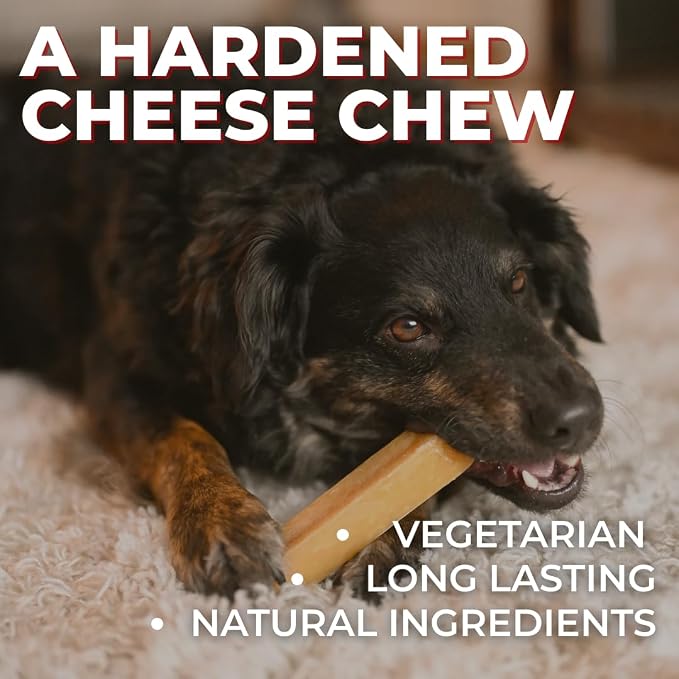 Bully Bunches Mega Authentic Yak Cheese Himalayan Chews for Giant Dogs & Super Aggressive Chewers - All Natural Dog Treat Dental Chews, Made with Real Yak Milk - Lactose & Rawhide Free (4 PK)