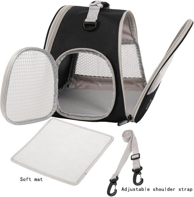 Bearded Dragon Travel Backpack Carrier Bag+Reptile Climbing Hammock