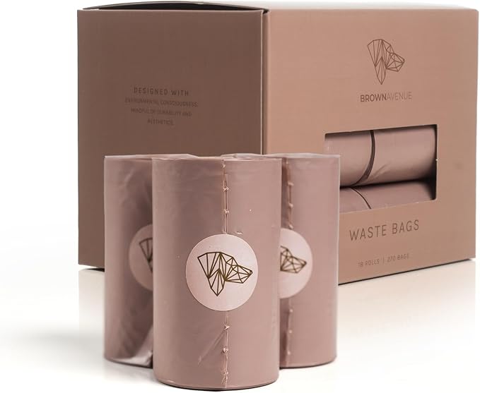Dog Poop Bags, 18 Roll Packs, 270 Units, Biodegradable, Eco-Friendly