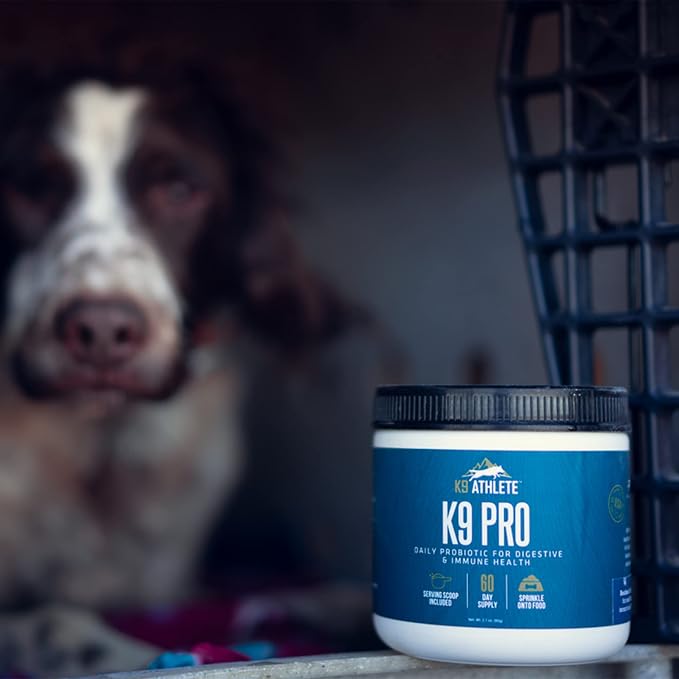 K9 Athlete - K9 Pro | Dog Probiotic Powder - Dog Probiotics and Digestive Enzymes - Anti-Diarrhea K9 Nutritional Supplement - Canine Probiotic for K9 Digestive Support - Probiotics for Canines