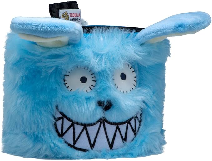 Tequila&Bones Dog Treat Bag Training Pouch, Hands-Free Dog Treat Pouch, Dog Walking Pouch, Waist Bag | Washable Inner Bag | with Belt, Clip & Drawstring Closure (REX)
