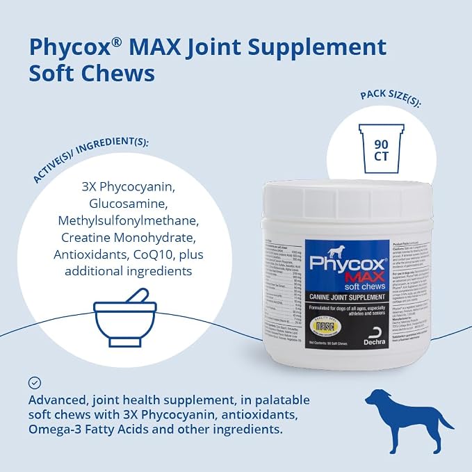 MAX Dog Joint Supplement Soft Chews,90 Ct,(Pack of 2)