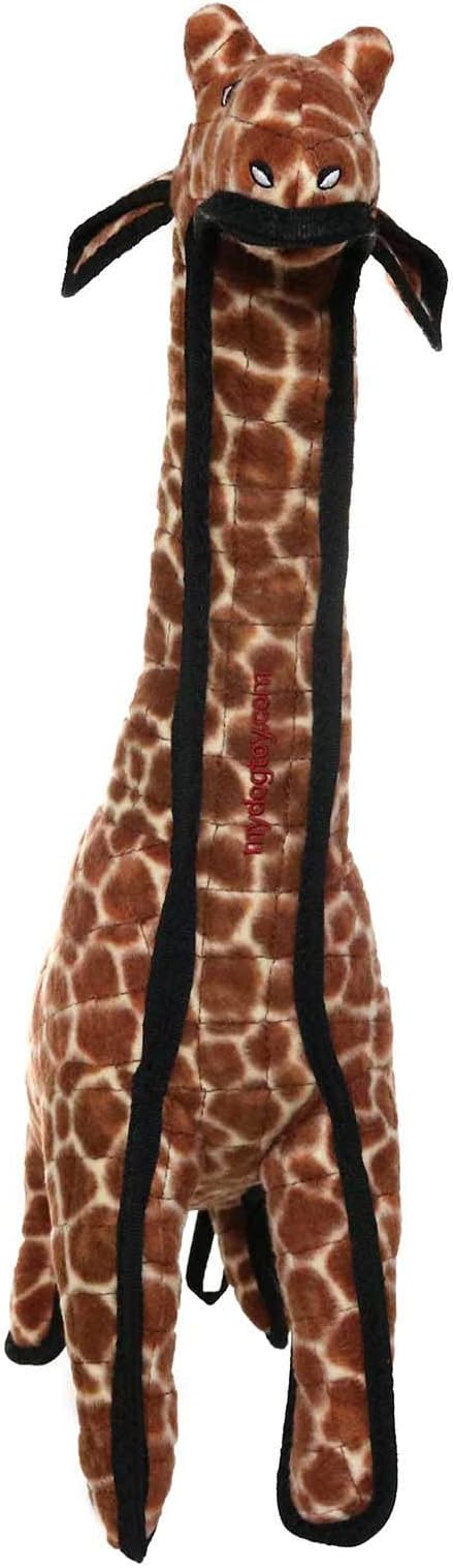 TUFFY® - Original : Giraffe Dog Toy : Ultra Durable Plush Dog Toy with Multiple Layers & Reinforced Seams, Washable and Floats, Original Construction