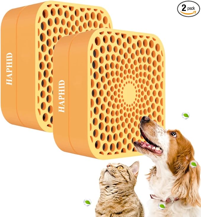 Cat Litter Deodorizer 99%, Pet Odor Eliminator for Strong Odor with Catalyst Filter, Air Purifier Plug In Air Freshener for Home & Pets Litter Box Room Wardrobe Toilet Shoe Cabinet (2-Pack）