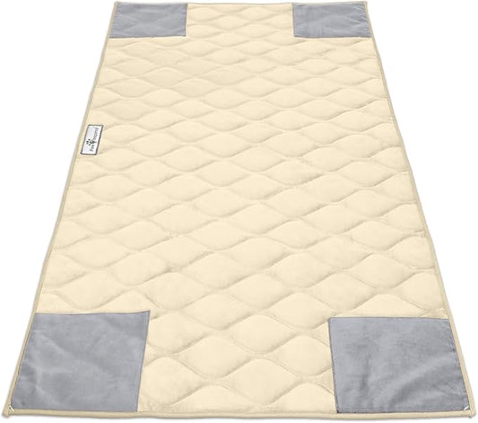 Paw Inspired PopCorner Guinea Pig Cage Liners | Washable Fleece Bedding or Pet Bed Mat for Small Animals | Super Absorbent Pee Pad with Reinforced Corners and Waterproof Bottom (C&C 2x4, Tan)