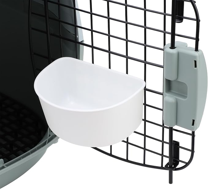 Portable Hard Shell Pet Carrier, ABS Material Sturdy and Large Space Breathable Cat Travel Carrier for Aircraft Travel Hiking Walking (Large)