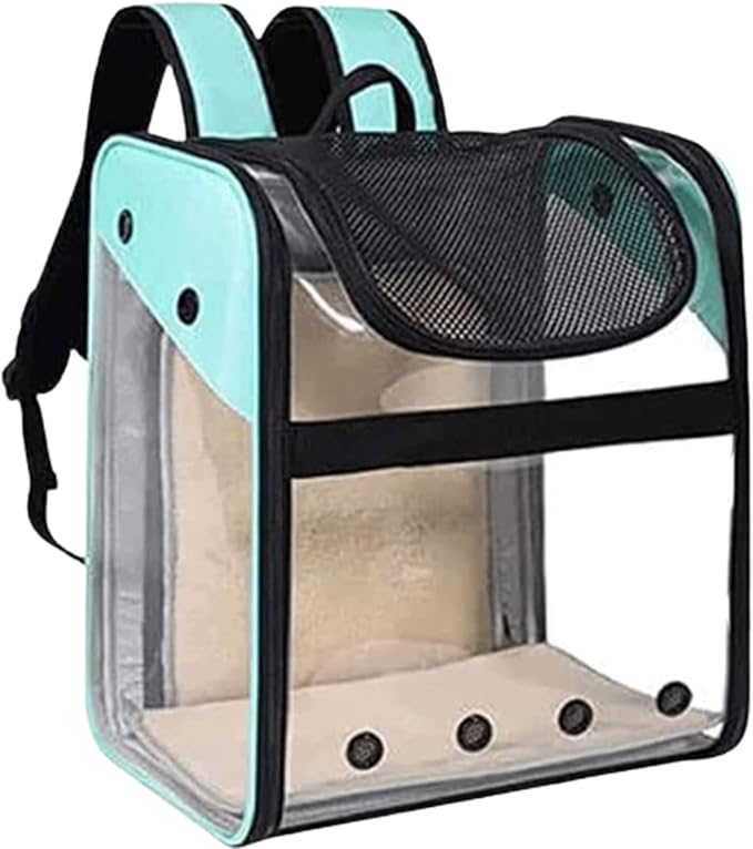 OLOTU Pet Backpack Expandable and Portable Cat Backpack, Adjustable Ergonomic Dog Backpack Carrier, Double Safety Security Design Cat Carrier Spacious