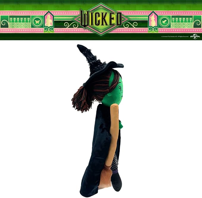 Wicked Movie Elphaba Witch Plush Cuddle Pillow, Super Soft & Cozy, (Officially Licensed Product) By Franco Collectibles