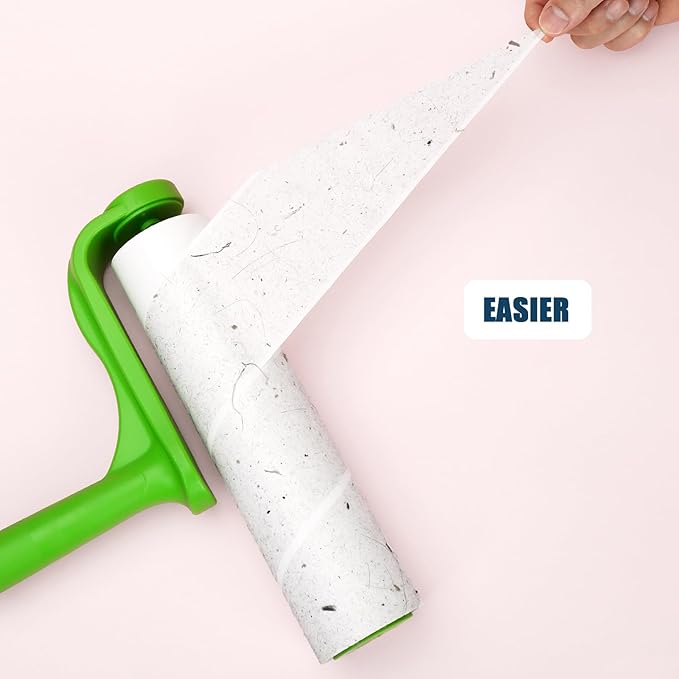 10 inch Mega Lint Roller Refills for Evercare Smart Design Layers Large Mega Lint Rollers and More, 50% More Pickup, 60 Sheets per Refill, Pack of 6, 360 Sheets Total