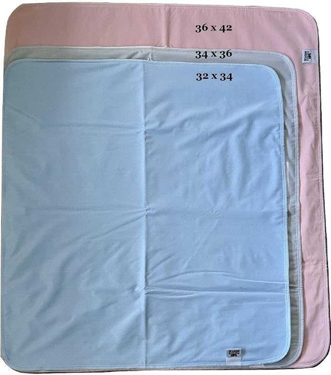 Puppy Training Washable Pee Pad - Heavy Duty, Super Absorbent - Reusable Economical Eco-Friendly Pads Premium Carpet/Seat Protection - for Medium Dogs - 12 Pack Pink