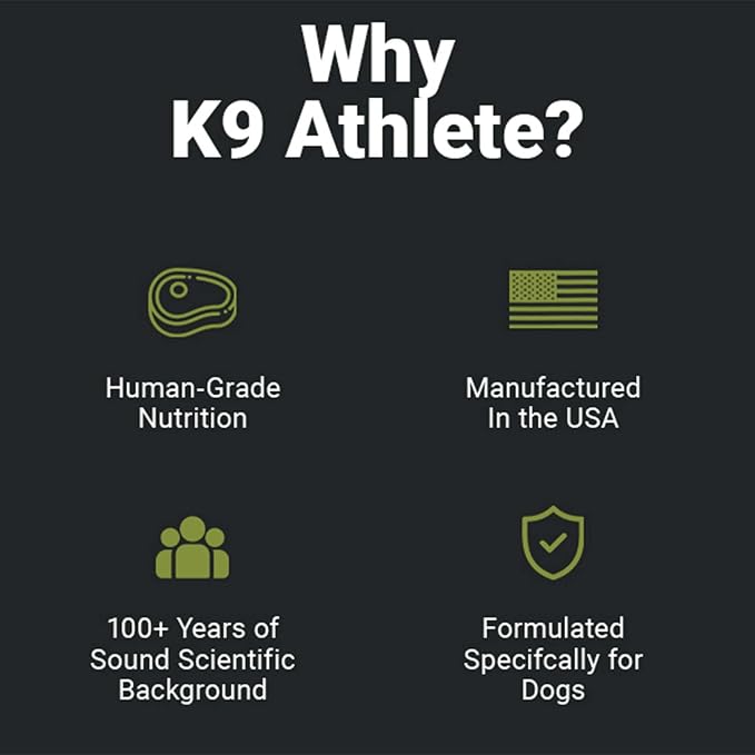 K9 Athlete - K9 Pro | Dog Probiotic Powder - Dog Probiotics and Digestive Enzymes - Anti-Diarrhea K9 Nutritional Supplement - Canine Probiotic for K9 Digestive Support - Probiotics for Canines