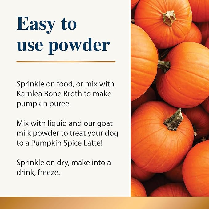 Pumpkin Spice Whole Food Supplement Topper for Dogs 200g | Superior Pumpkins Powder with Added Gut Healthy Spices | Pumpkin Spices| Fibre Rich, Prebiotic, Anal Gland Health| Scooting (200g)