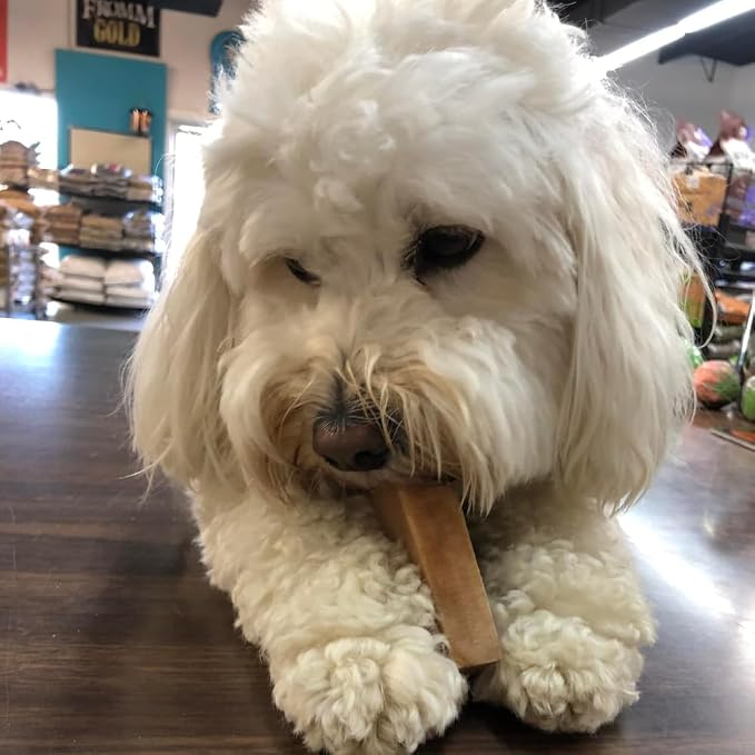 Yeti Dog Chew - Yak Cheese Himalayan - Healthy Long Lasting - Yak Chews for Large, Medium and Small Dogs - Yak Bones for Dogs - Natural Yak Cheese - Medium, 6 Pieces, 1lb