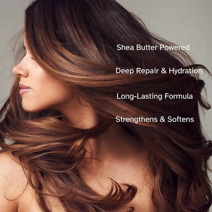 Savannah Hair Therapy Leave-In Cream with Shea Butter, Keratin & Silk Protein – Moisturizing & Anti-Frizz Treatment for Dry, Damaged or Color-Treated Hair – Professional Salon Formula 500 ml (16.9 oz)