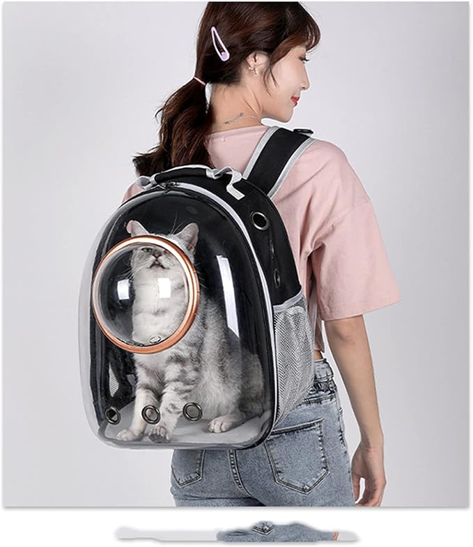 Cat Backpack Carrier Bubble Bag,Breathable Portable Small Dog Backpack Carrier,Space Capsule Pet Carrier Airline Approved
