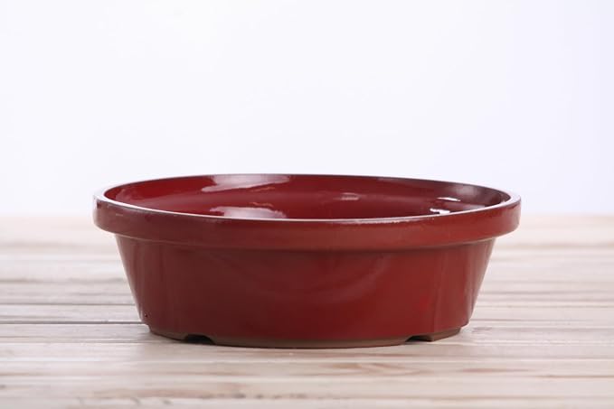 Willow Ceramics Dog Bowl – Handmade Ceramic Slow Feeder, 20.2oz Anti‑Gulp Bowl for Medium Dogs, Dishwasher Safe, Made in USA (Red, 7inch)