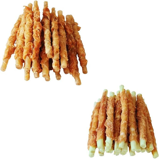 Chicken Wrapped Rawhides Dogs Treats