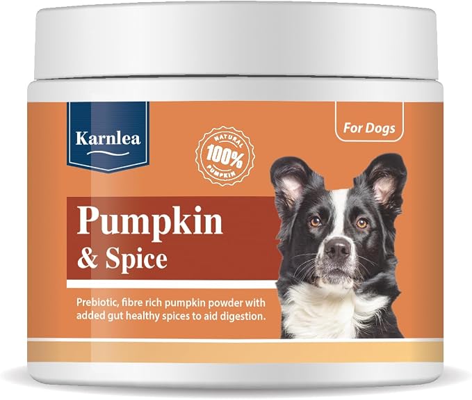 Pumpkin Spice Whole Food Supplement Topper for Dogs 200g | Superior Pumpkins Powder with Added Gut Healthy Spices | Pumpkin Spices| Fibre Rich, Prebiotic, Anal Gland Health| Scooting (200g)