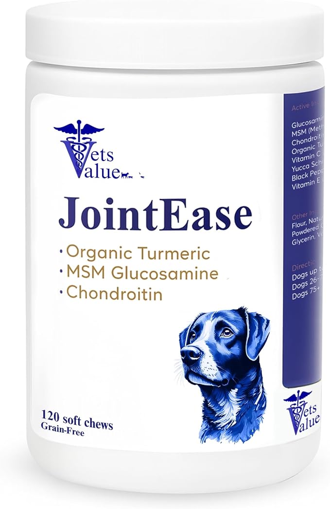 Joint Support for Dog with Glucosamine, Chondroitin & MSM - Daily Supplement That Helps Support Healthy Joints and Mobility - 120 Count