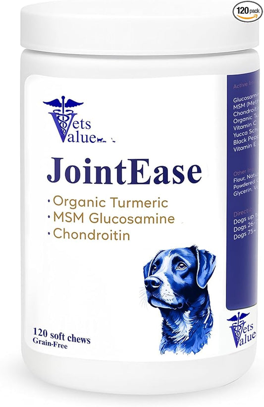 Joint Support for Dog with Glucosamine, Chondroitin & MSM - Daily Supplement That Helps Support Healthy Joints and Mobility - 120 Count