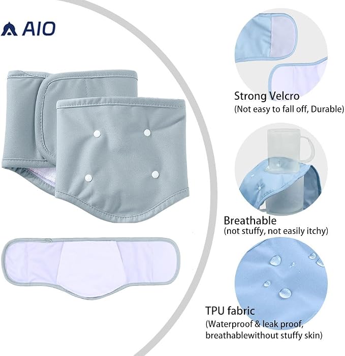 AIO Male Belly Bands for Dogs - Dog Diapers Male -Belly Bands for Male Dogs- High Absorbing Dog Wraps Washable - Reusable Doggy Doggie Puppy Dog Diapers