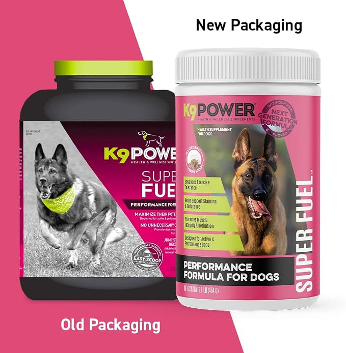 K9Power Super Fuel – Muscle Builder for Working, Performance & Sporting Dogs – Boost Stamina, Recovery & Joint Support – Milk Protein Isolate, Creatine, Salmon Oil, Chondroitin, Probiotic, Kelp & more