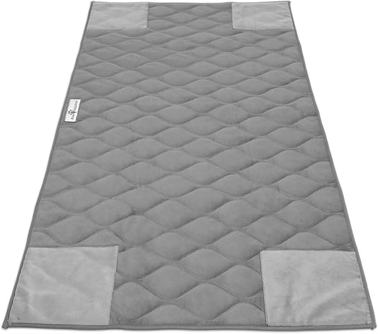 Paw Inspired PopCorner Guinea Pig Cage Liners | Washable Fleece Bedding or Pet Bed Mat for Small Animals | Super Absorbent Pee Pad with Reinforced Corners and Waterproof Bottom (C&C 2x4, Gray)