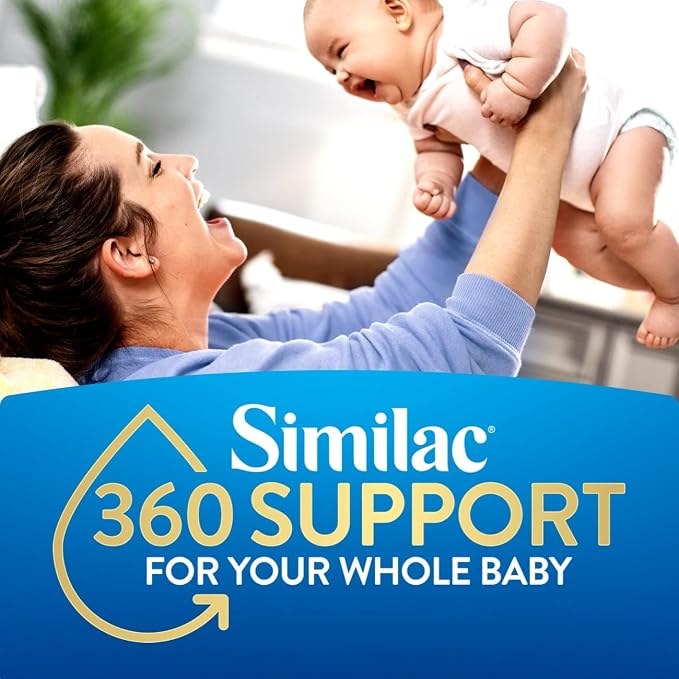 Similac 360 Total Care Infant Formula,Has 5 HMO Prebiotics,Our Closest Prebiotic Blend to Breast Milk,Non-GMO,Baby Formula,Ready to Feed,8-fl-oz Bottle,(Pack of 48)