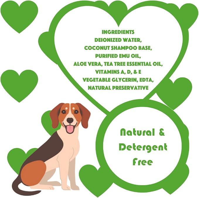 Speak Pet Products Natural Dog Shampoo, Tea Tree Relief, 1 Gallon