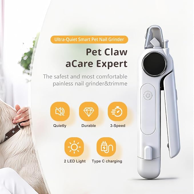 Pet Nail Grinder for cat Gray
