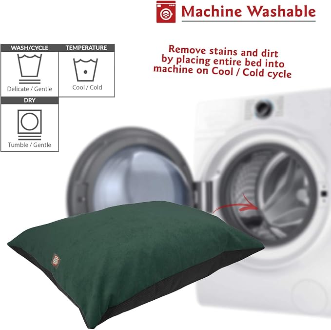 Majestic Pet Rectangle Medium Dog Bed Washable – Non Slip Comfy Pet Bed – Dog Crate Bed Super Value Pillow Dog Bed – Dog Kennel Bed for Sleeping - Dog Bed Medium Breed 35 x 28 Inch – Villa Marine