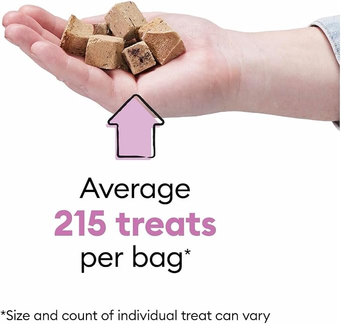 Bundle - Wiggles & Wags Freeze Dried Beef Liver Dog Treats 10oz, Crunchy Training Treats with Free Bone Shaped Waste Bag Dispenser & Free Roll