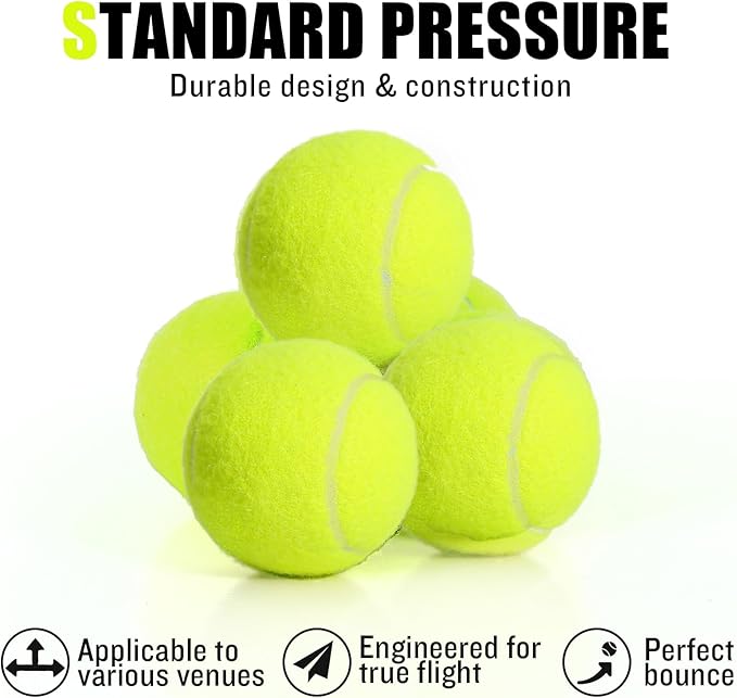 30/40 Pack Training Tennis Balls, Pet Dog Playing Balls, Practice Tennis Balls with Mesh Bag for Transport and Beginner Training