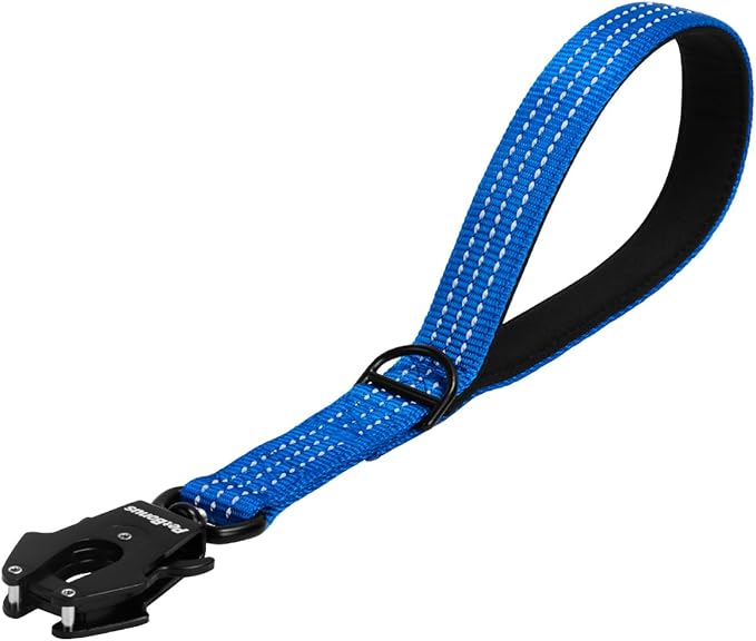 PetBonus Heavy Duty 12 Inch Short Dog Leash and 2-Pack Large Silicone Collapsible Dog Bowls