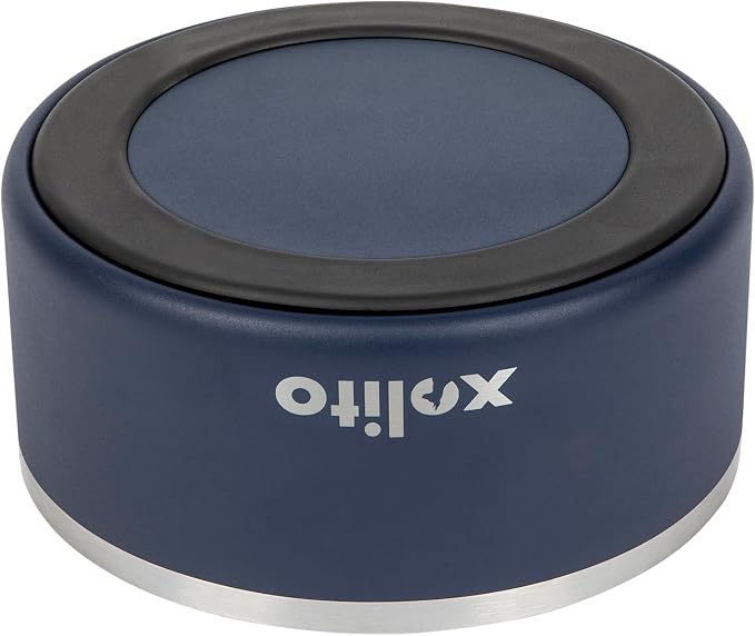 Xolito Pets Stainless Steel Dog Bowl 64 oz - Non-Slip Insulated Water Bowl for Large Dogs - Heavy Duty Double Wall Metal Feeder for Food & Water, Dishwasher Safe (Blue)