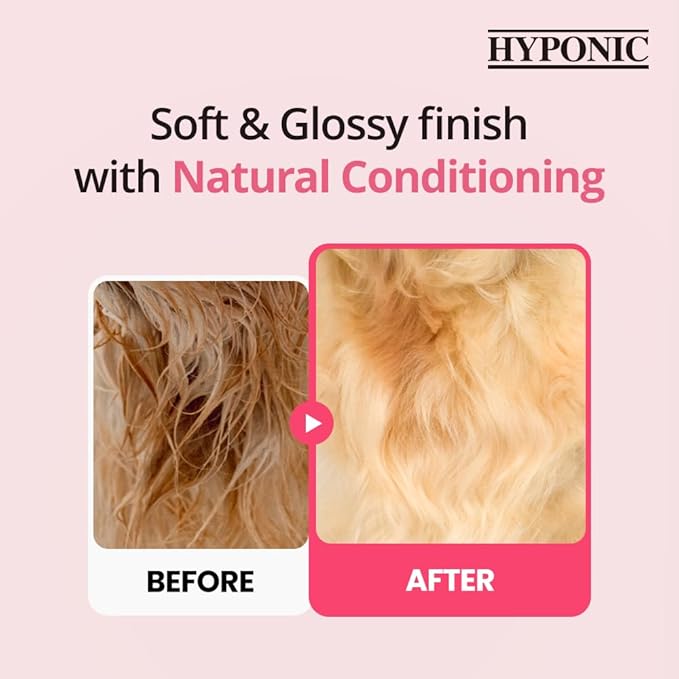 HYPONIC Hypoallergenic Premium Dog Shampoo - Deodorizing, Sensitive Skin, Detangling (Puppies& Short Coats (10.1 oz))