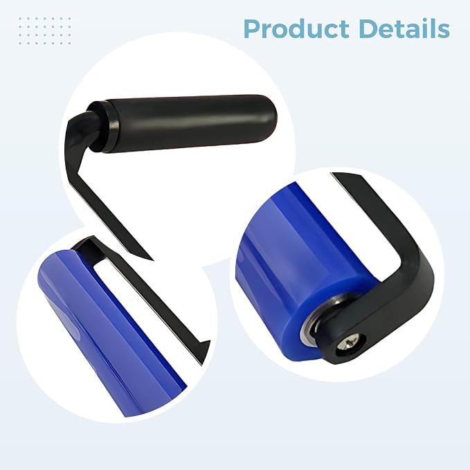 Dust Cleaning Roller, Silicone Anti Static, Blue Lint Remover, T-Handle, 11.8 In (30 Cm) Long, High Adhesion, For Vinyl Records, Long-Lasting, Home, Office, Record Care