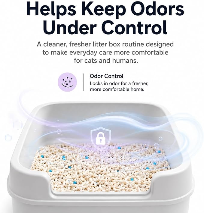 OPET Mixed Tofu Bentonite Multi-Cat Cat Litter, Strong Fast Clumping Kitty Litter, 99.9% Dust Free & Low Tracking, High Absorbent & Odor Control, Natural Pet Litter (18lb, Fresh)