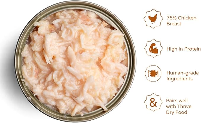 thrive Complete 100% Natural Multiple Flavors Food for Cats (6 Packs, Chicken and Turkey)