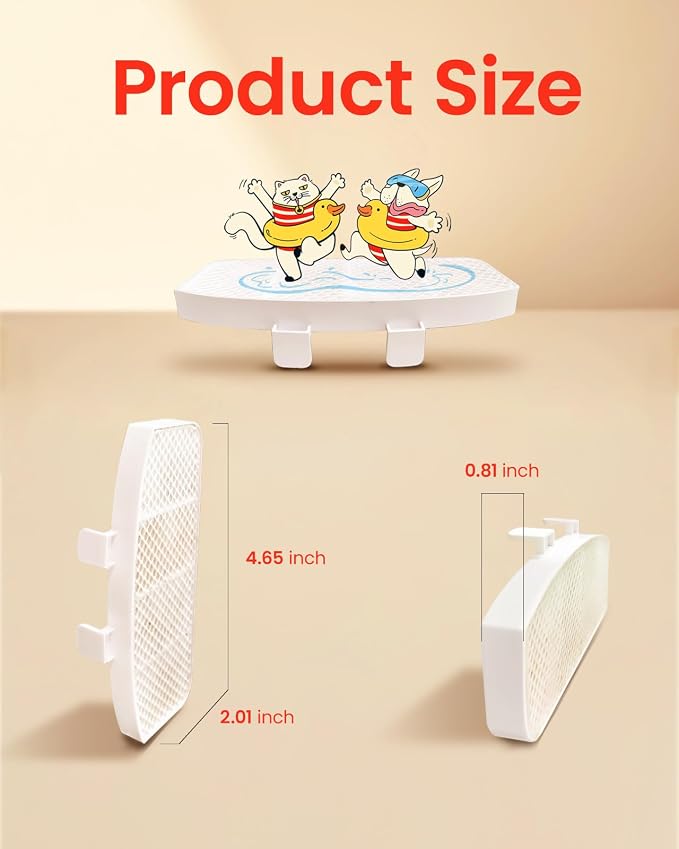 Cat Water Fountain with 6 Packs Pet Water Fountain Replacement Filters & Sponges Set