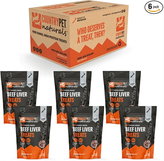 Freeze-Dried Beef Dog Treats, 6-case