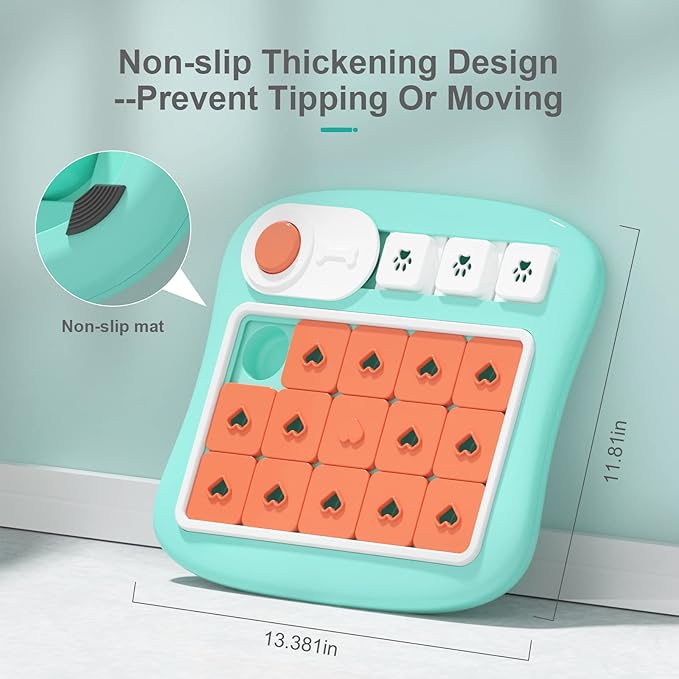 Dog Puzzle Toys, Treat Dispensing Dog Enrichment Toys for IQ Training and Brain Stimulation, Interactive Mentally Stimulating Toys as Gifts for Puppies, Cats, Dogs (L-Level 3)