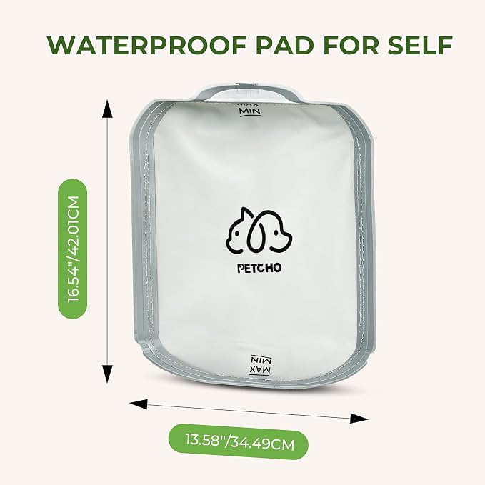 2-Pack Self Cleaning Litter Box Waterproof Pad Replacement Parts, Compatible with Most Automatic Cat Litter Boxes, Leak-Resistant, Washable & Reusable, Durable, Easy Install, Same-Size Fit
