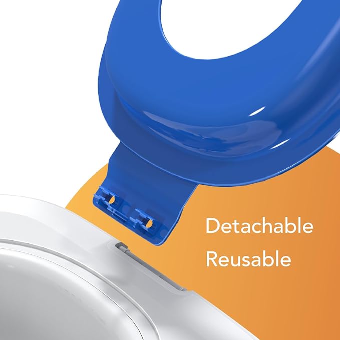 Upgraded Cat Toilet Trainer Kit, Universal Reusable Cat Potty Toilet Training Kit, Removable Cat Toilet Training Kit, Toilet Litter Box Trainer for Home Pet Care (Blue)
