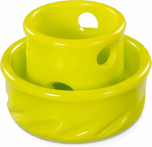 Messy Mutts Totally Pooched Puzzle 'n Play Mushroom | Stuffable Treat Toy for Dogs |Durable TPR | 3.25”” x 2.5” (Small) Dog Toy | Green