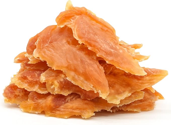 MON2SUN Chicken Jerky 14.11 oz for Small Medium and Large Dogs & 4 Inch Chicken and Duck Wrapped Calcium Bones 15 Count for Small Dogs