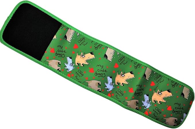 Dog Diaper for Male Belly Band Neoprene Reusable Washable for Small and Big Large Dogs Puppy (Green Dog, XXL: Waist 21" - 25")