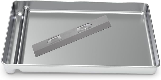 Stainless Steel Reusable Litter Tray Compatible with Petsafe Scoop-Free Self-Cleaning Cat Litter Boxes - Never Absorbs Odor, Stains, or Rusts (Stainless Steel Litter Tray) (Extra Deep)