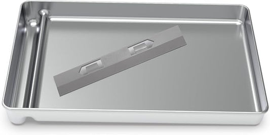 Stainless Steel Reusable Litter Tray Compatible with Petsafe Scoop-Free Self-Cleaning Cat Litter Boxes - Never Absorbs Odor, Stains, or Rusts (Stainless Steel Litter Tray) (Extra Deep)